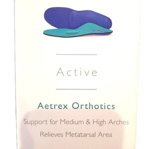 Aetrex L1905 Active Orthotic Inserts with Metatarsal Support - Women's Size 8